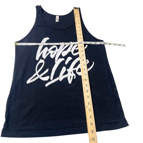 Hope & Life Graphic Tank Top in Black - Picture 4 of 7
